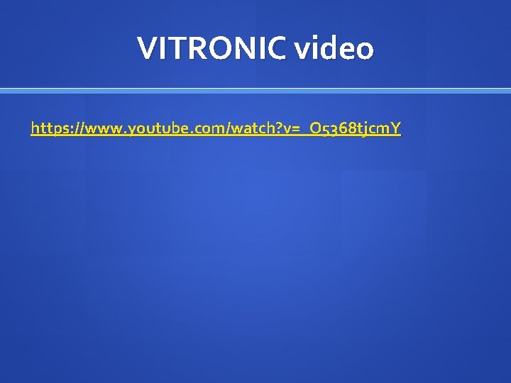 VITRONIC video https: //www. youtube. com/watch? v=_O 5368 tjcm. Y 