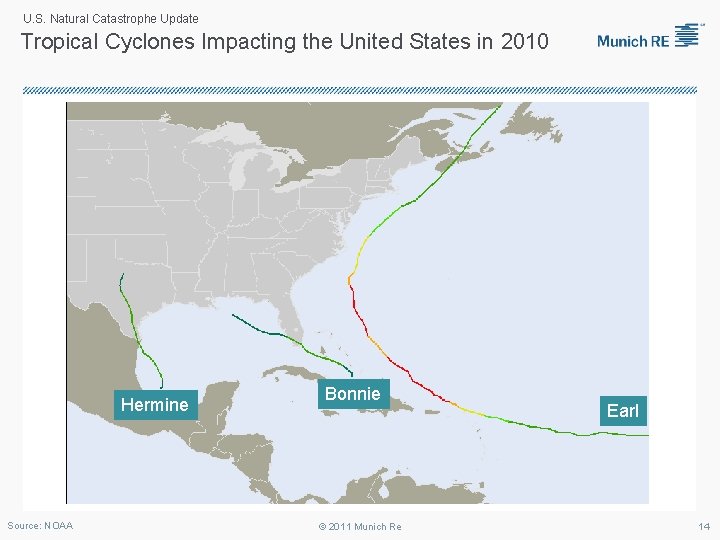 U. S. Natural Catastrophe Update Tropical Cyclones Impacting the United States in 2010 Hermine