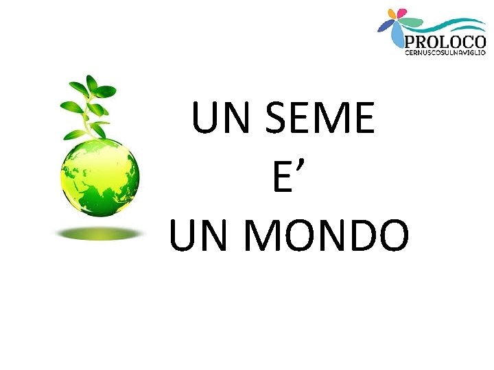 UN SEME E’ UN MONDO 