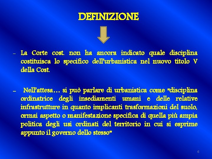 DEFINIZIONE - La Corte cost. non ha ancora indicato quale disciplina costituisca lo specifico