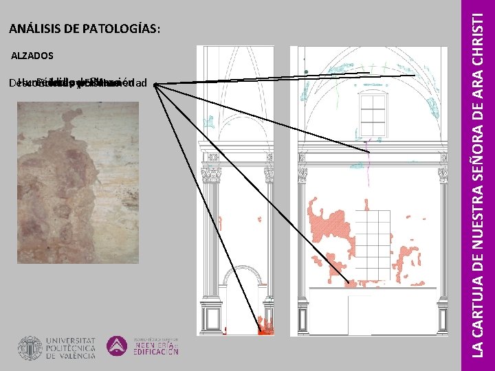 ALZADOS Humedad Pérdida filtración Masa Desconchado Grietaspor yde por Fisuras Humedad LA CARTUJA DE ALZADOS Humedad Pérdida filtración Masa Desconchado Grietaspor yde por Fisuras Humedad LA CARTUJA DE