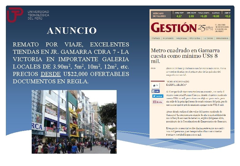 ANUNCIO REMATO POR VIAJE, EXCELENTES TIENDAS EN JR. GAMARRA CDRA 7 - LA VICTORIA ANUNCIO REMATO POR VIAJE, EXCELENTES TIENDAS EN JR. GAMARRA CDRA 7 - LA VICTORIA