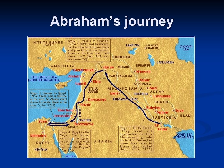 Abraham’s journey 
