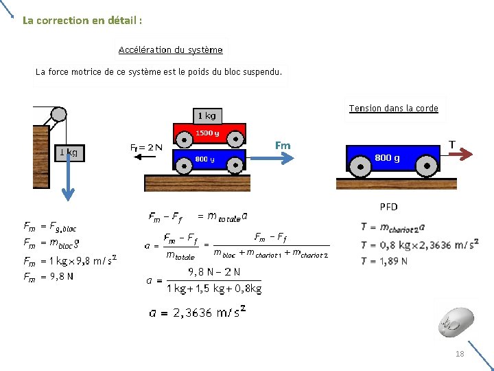 La correction en détail : Fm PFD 18 La correction en détail : Fm PFD 18
