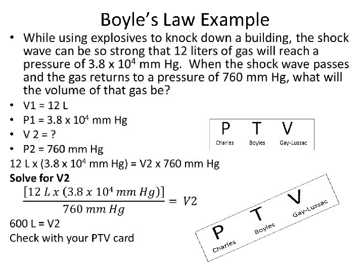 Boyle’s Law Example • 