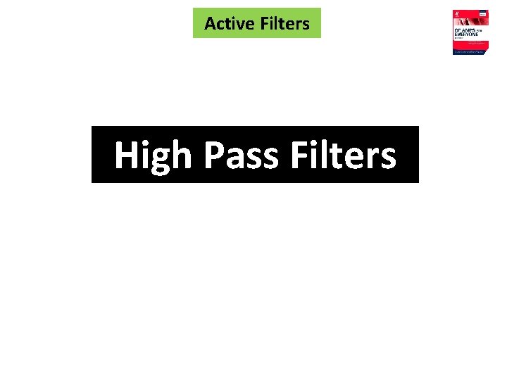 Active Filters High Pass Filters 