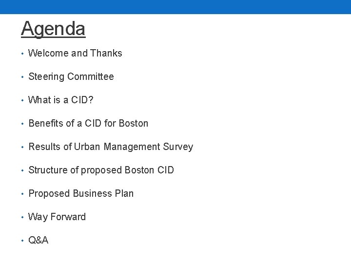 Boston CID First Public Meeting SDA Church Hall
