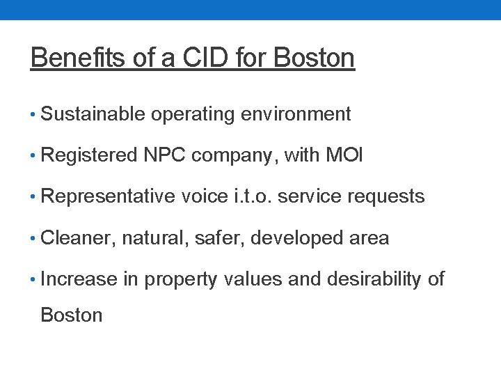 Boston CID First Public Meeting SDA Church Hall