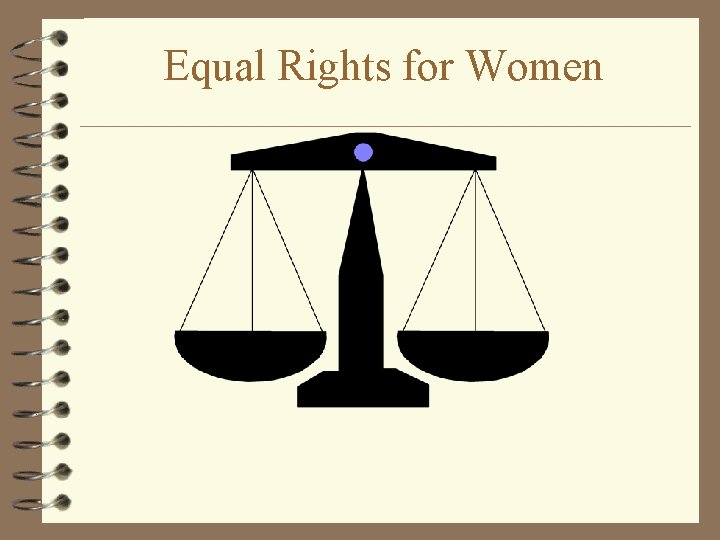 Equal Rights for Women 