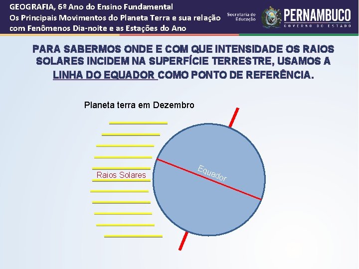 GEOGRAFIA, 6º Ano do Ensino Fundamental Os Principais Movimentos do Planeta Terra e sua