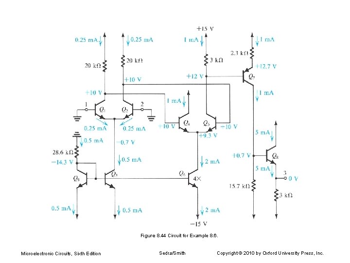 Figure 8. 44 Circuit for Example 8. 6. Microelectronic Circuits, Sixth Edition Sedra/Smith Copyright