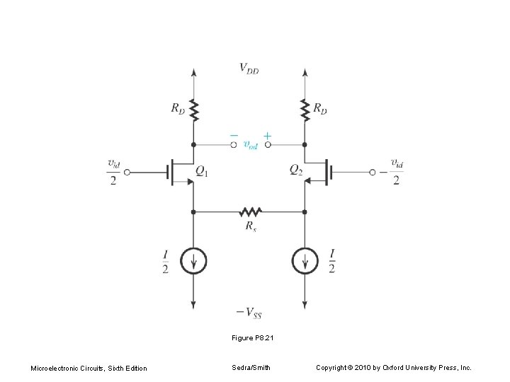 Figure P 8. 21 Microelectronic Circuits, Sixth Edition Sedra/Smith Copyright © 2010 by Oxford