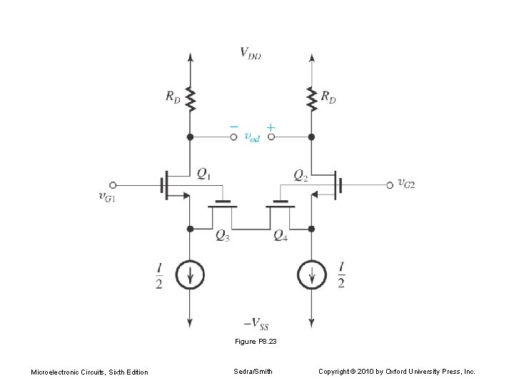 Figure P 8. 23 Microelectronic Circuits, Sixth Edition Sedra/Smith Copyright © 2010 by Oxford