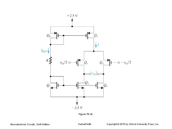 Figure P 8. 24 Microelectronic Circuits, Sixth Edition Sedra/Smith Copyright © 2010 by Oxford