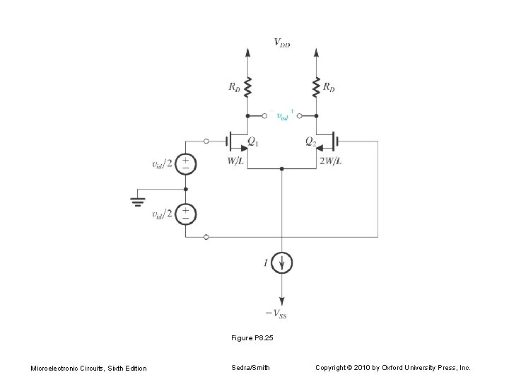 Figure P 8. 25 Microelectronic Circuits, Sixth Edition Sedra/Smith Copyright © 2010 by Oxford