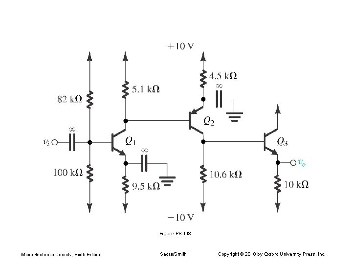 Figure P 8. 118 Microelectronic Circuits, Sixth Edition Sedra/Smith Copyright © 2010 by Oxford