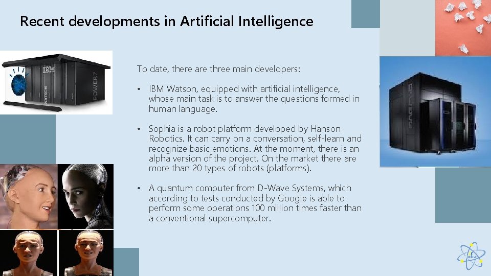 Artificial intelligence quantum computers and neural networks Contents