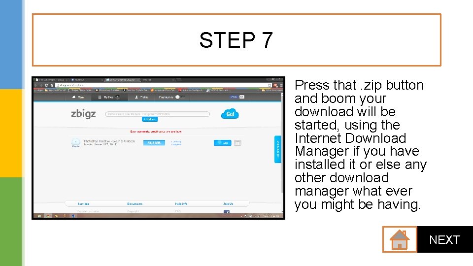 STEP 7 Press that. zip button and boom your download will be started, using