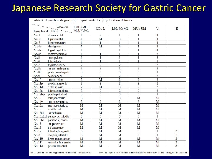 Japanese Research Society for Gastric Cancer 