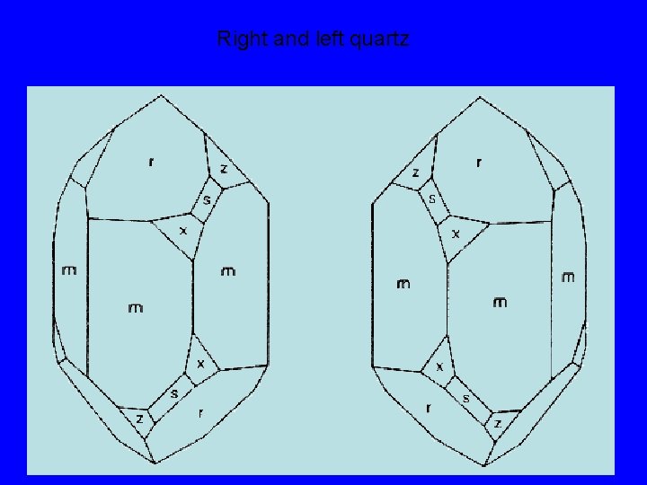 Right and left quartz 