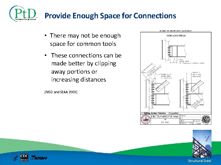 Provide Enough Space for Connections • There may not be enough space for common