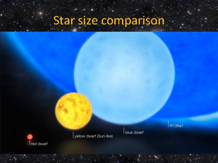 Star size comparison 