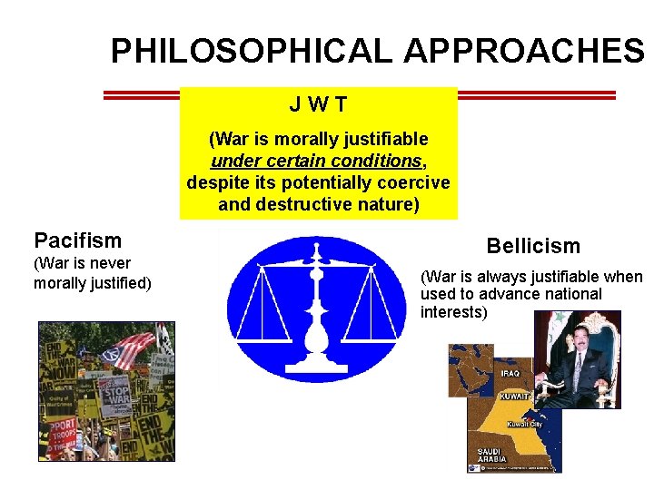 PHILOSOPHICAL APPROACHES JWT (War is morally justifiable under certain conditions, despite its potentially coercive PHILOSOPHICAL APPROACHES JWT (War is morally justifiable under certain conditions, despite its potentially coercive