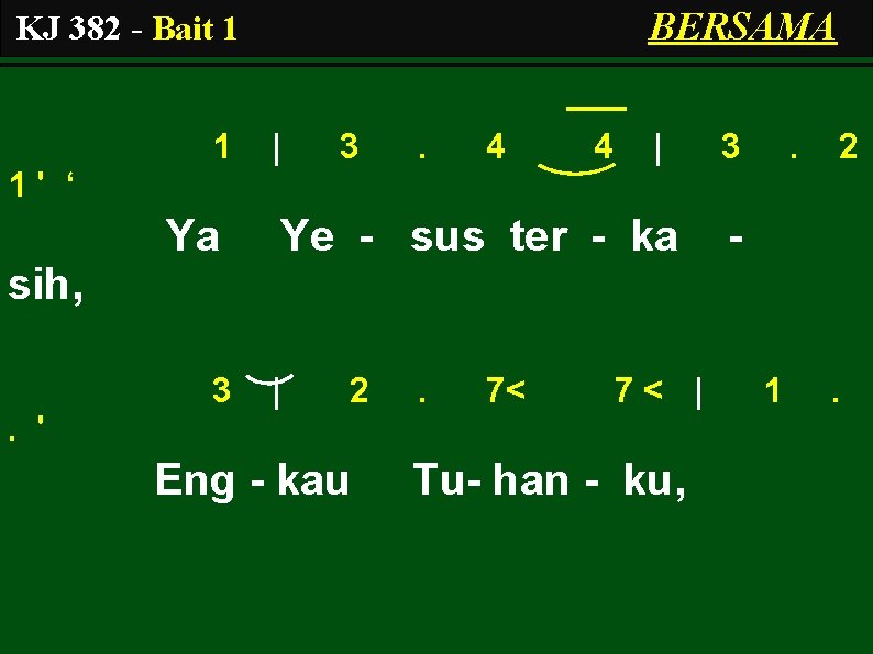 BERSAMA KJ 382 - Bait 1 1 | 3 . 4 4 | 3