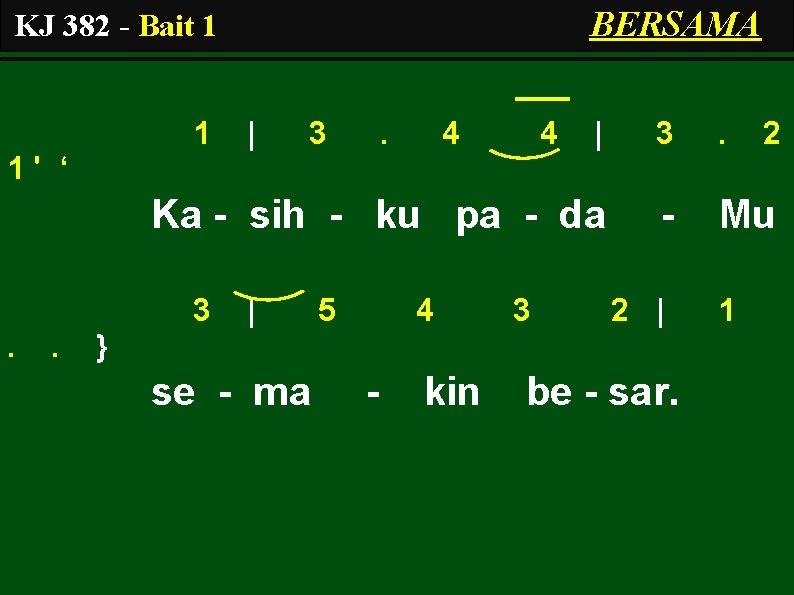 BERSAMA KJ 382 - Bait 1 1 | 3 . 4 4 | 3