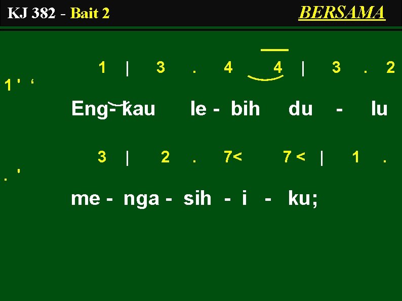 BERSAMA KJ 382 - Bait 2 1 | 3 . 4 4 | 3
