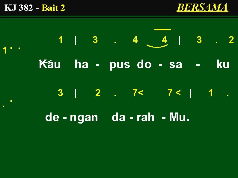 BERSAMA KJ 382 - Bait 2 1 | 3 . 4 4 | 3