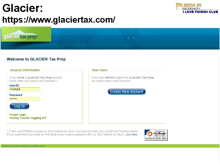 Glacier: https: //www. glaciertax. com/ 