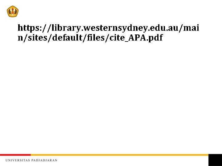 https: //library. westernsydney. edu. au/mai n/sites/default/files/cite_APA. pdf 