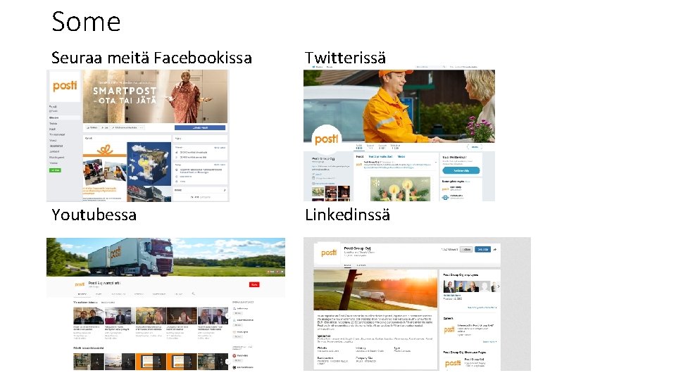 Some Seuraa meitä Facebookissa Twitterissä Youtubessa Linkedinssä 