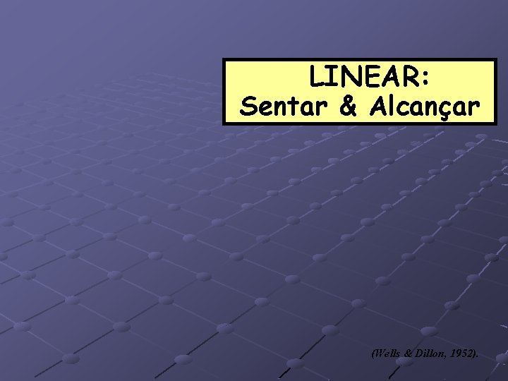 LINEAR: Sentar & Alcançar (Wells & Dillon, 1952). 