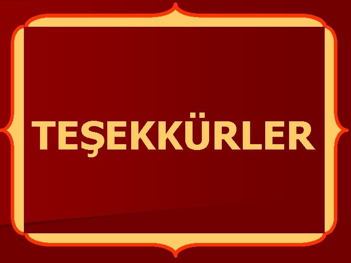 TEŞEKKÜRLER 