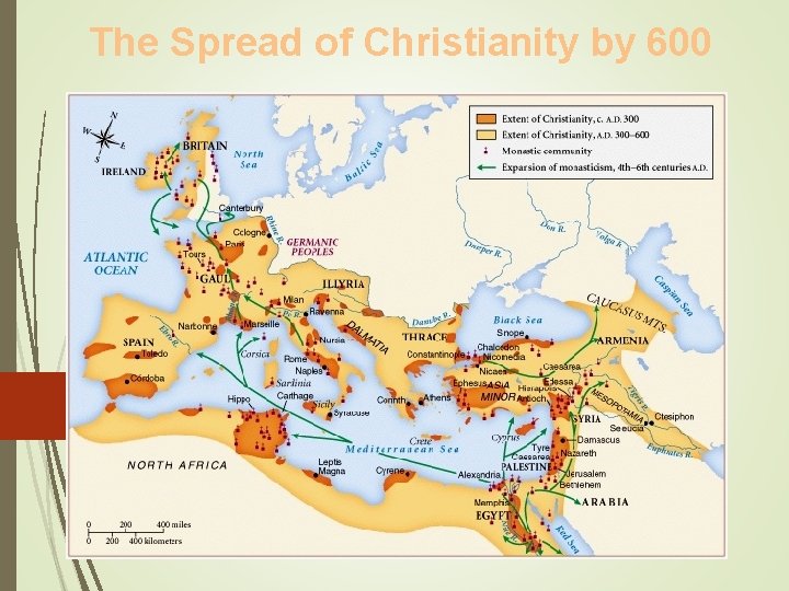 The Spread of Christianity by 600 