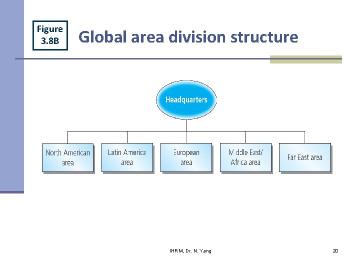 Figure 3. 8 B Global area division structure IHRM, Dr. N. Yang 20 