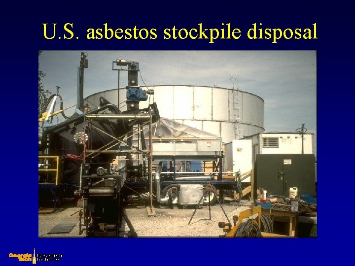 U. S. asbestos stockpile disposal 