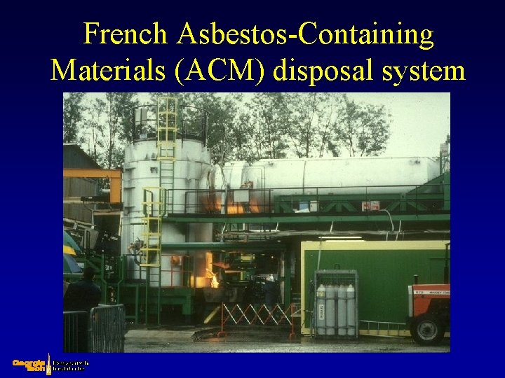 French Asbestos-Containing Materials (ACM) disposal system 
