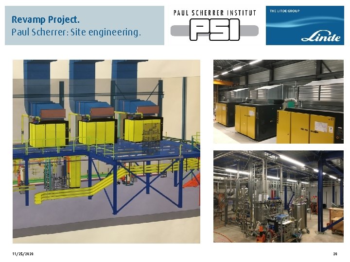 Revamp Project. Paul Scherrer: Site engineering. 11/25/2020 20 
