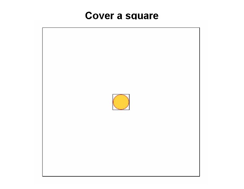 Cover a square 