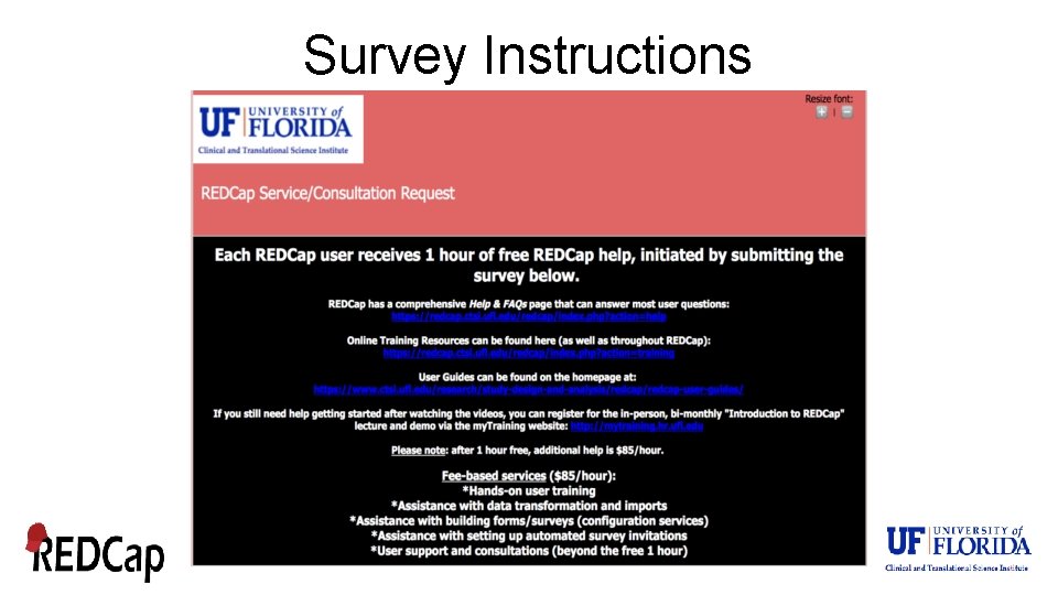 Survey Instructions 