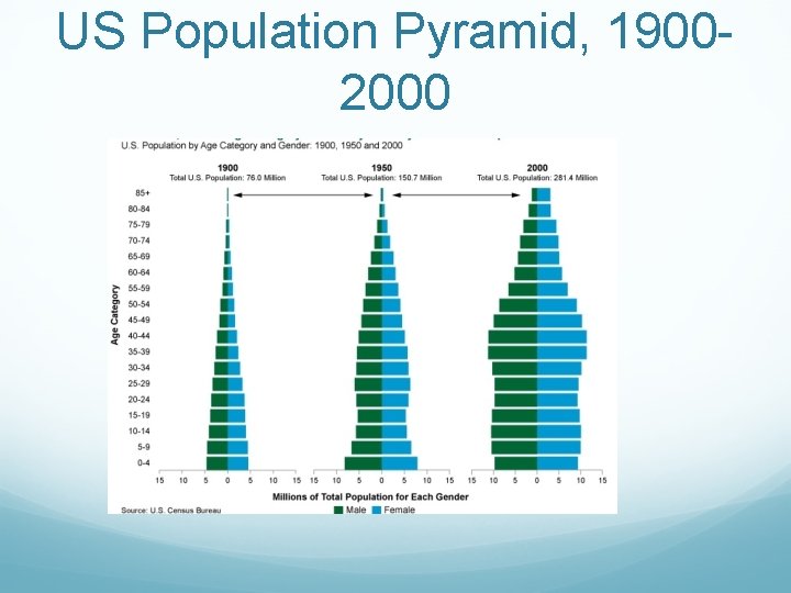 US Population Pyramid, 19002000 