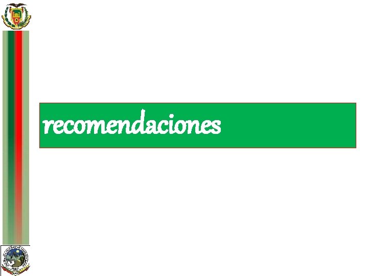 recomendaciones 