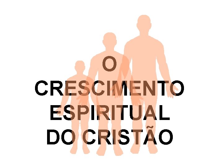 O CRESCIMENTO ESPIRITUAL DO CRISTÃO O CRESCIMENTO ESPIRITUAL DO CRISTÃO