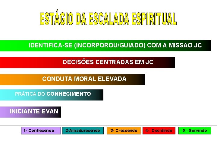 IDENTIFICA-SE (INCORPOROU/GUIADO) COM A MISSAO JC DECISÕES CENTRADAS EM JC CONDUTA MORAL ELEVADA PRÁTICA IDENTIFICA-SE (INCORPOROU/GUIADO) COM A MISSAO JC DECISÕES CENTRADAS EM JC CONDUTA MORAL ELEVADA PRÁTICA