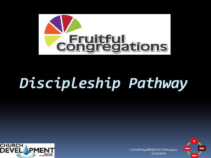 Discipleship Pathway Go CCHWRKdpp. RESENTATION 120312 11/25/2020 Training Make Baptize 