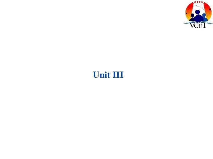 Unit III 