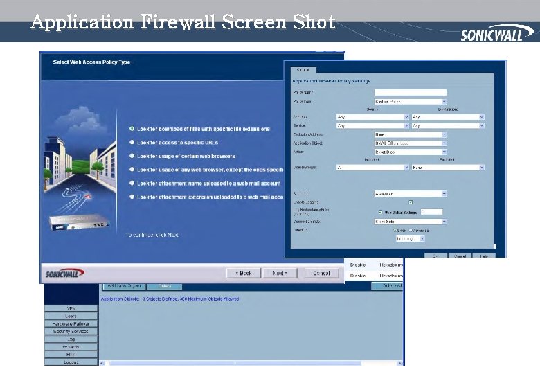 Application Firewall Screen Shot 